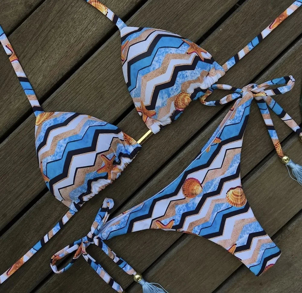 Biquíni estampado