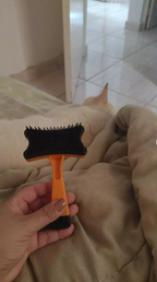 Escova tira pelos pet