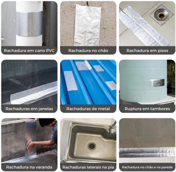 Super fita adesiva impermeável