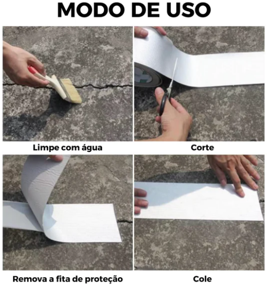 Super fita adesiva impermeável