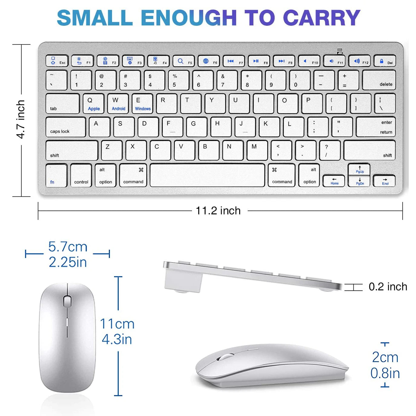 teclado e mouse bluetooth