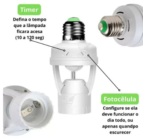 Lampada sensor de presença E27