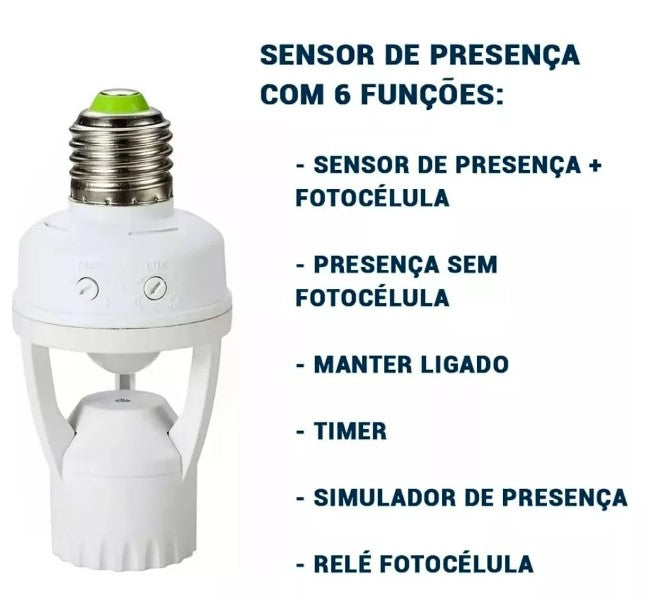 Lampada sensor de presença E27