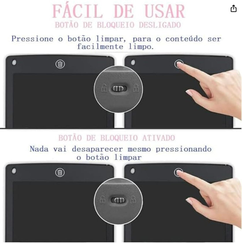 Lousa magica lcd; (Menino)