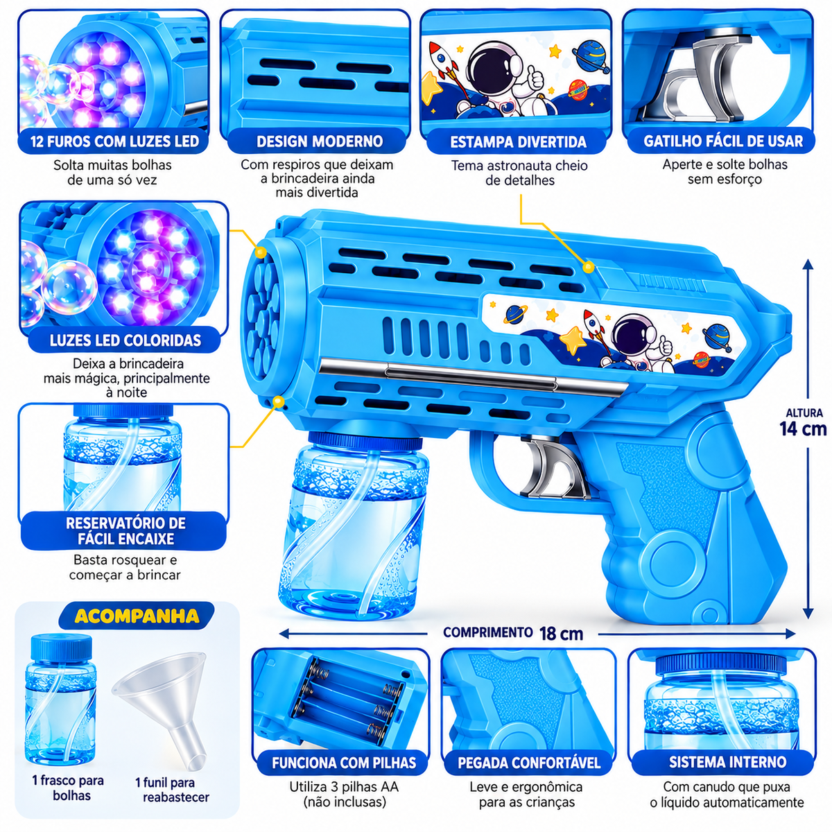 Pistola Bolhas