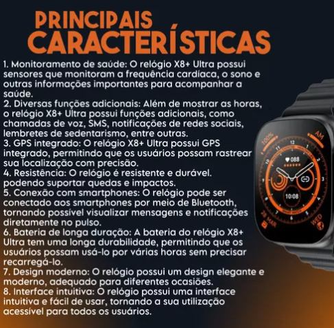 Relógio Smartwatch X8 ultra