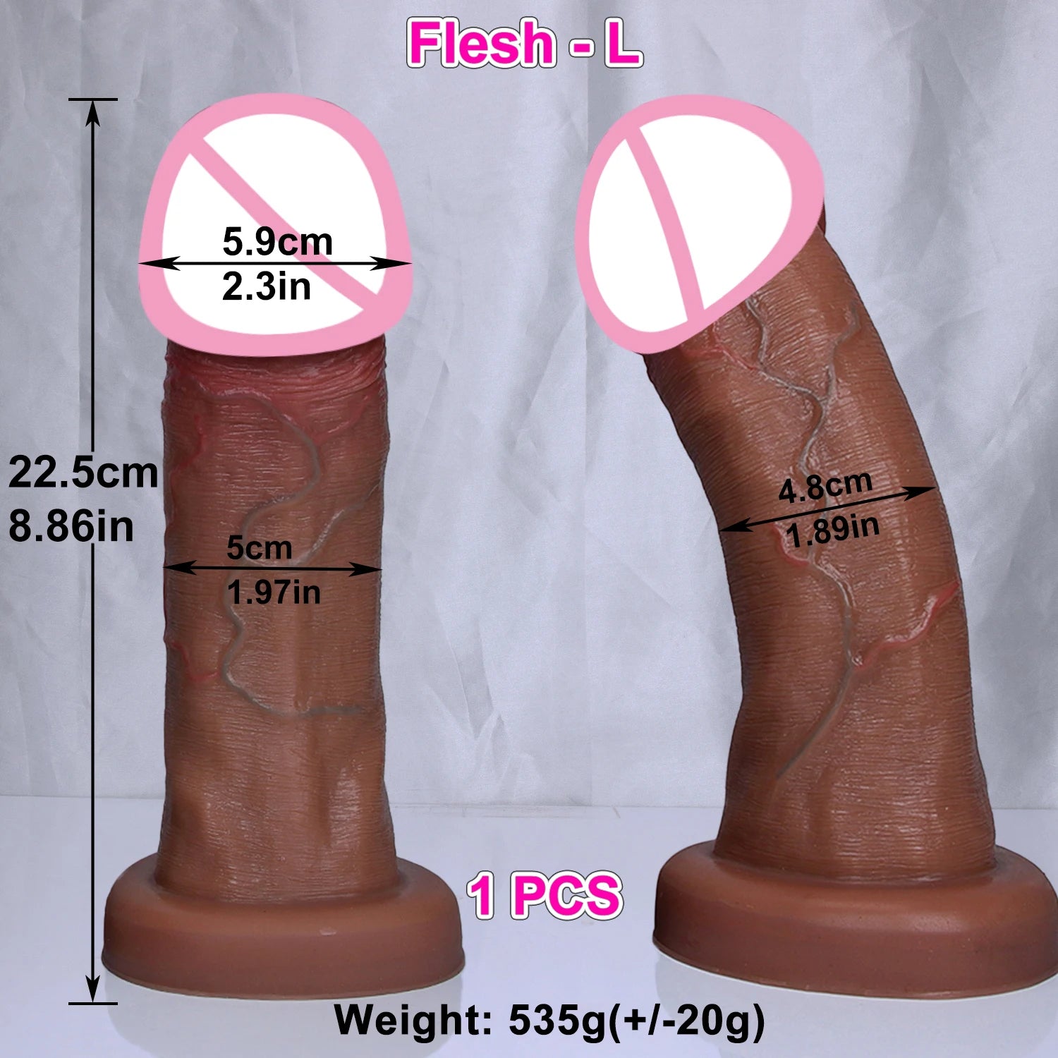 Pênis masculino realista enorme e macio.