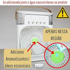 Ventilador Portátil de Mesa Mini Ar Condicionado Umidificado