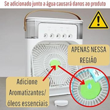 Ventilador Portátil de Mesa Mini Ar Condicionado Umidificado