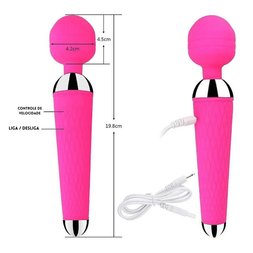 Vibrador Feminino Clitoriano com 16 modos de vibração.