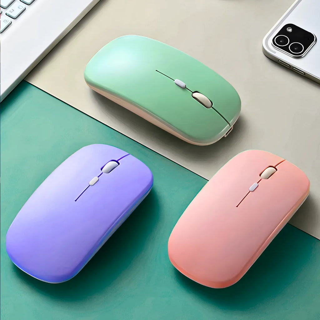 Teclado Sem Fio Bluetooth Recarregável Com Mouse - VERDE ESC