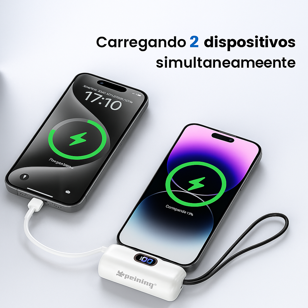 Carregador portátil 5000mAh - BRANCO