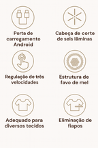 Removedor Elétrico De Pelos Fiapos Azul.