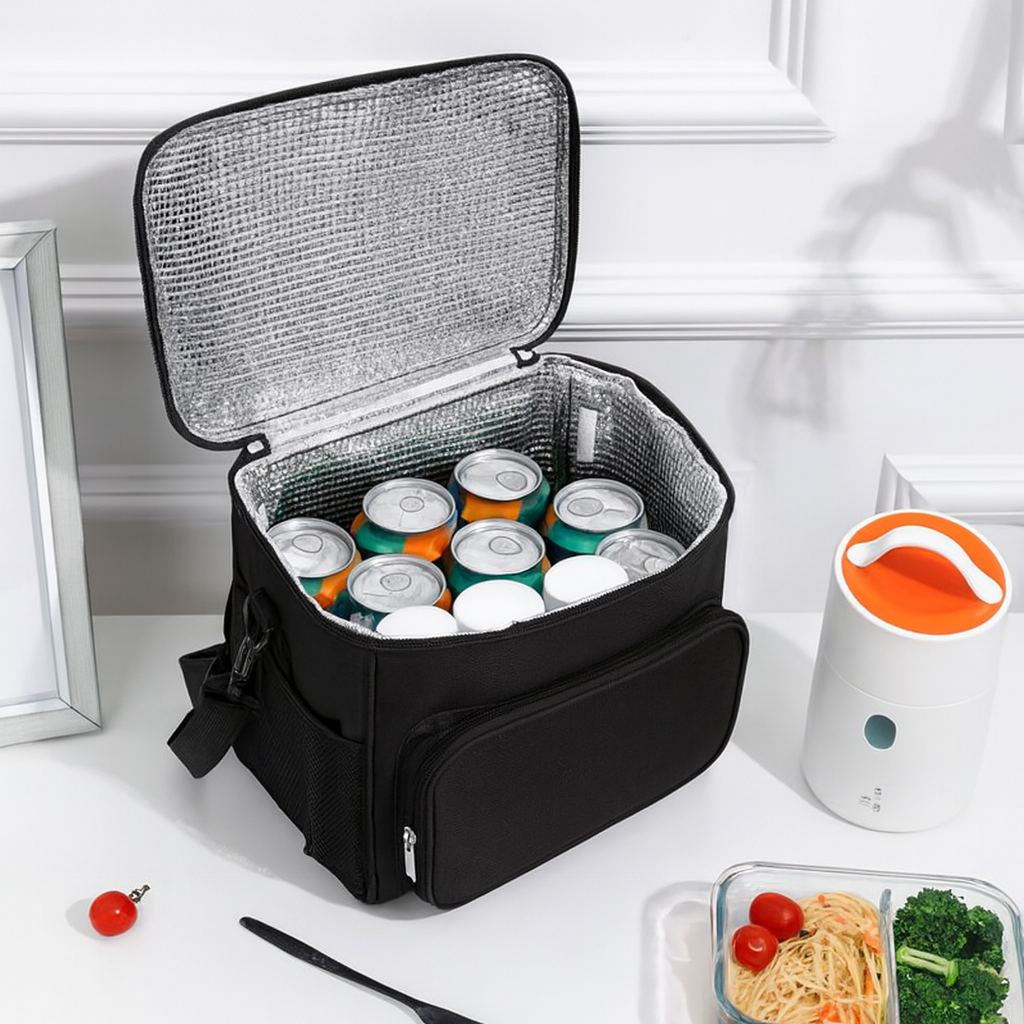 Bolsa Térmica Média Portátil Cinza