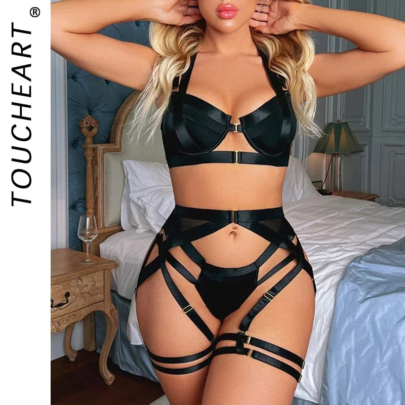 lingerie alças cruzadas