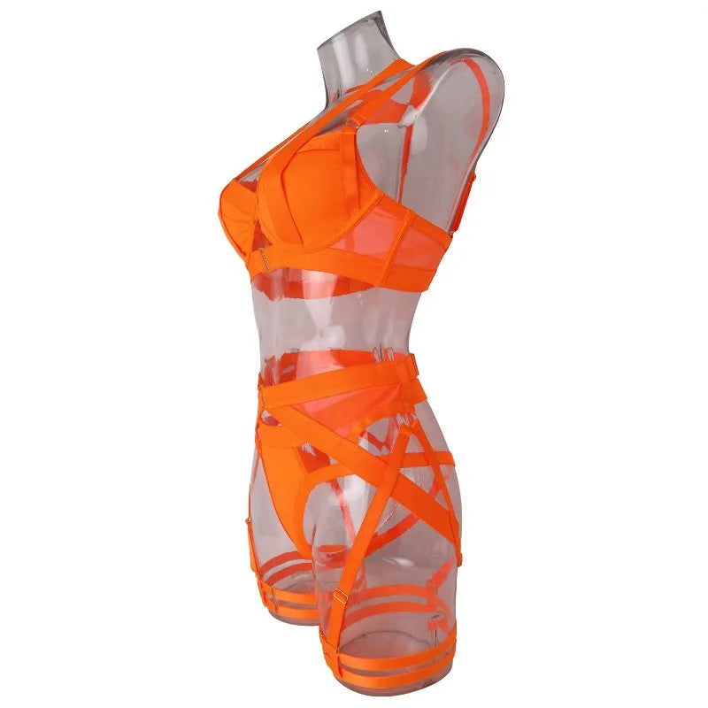 lingerie alças cruzadas