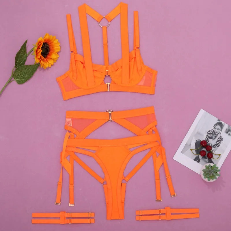 lingerie alças cruzadas