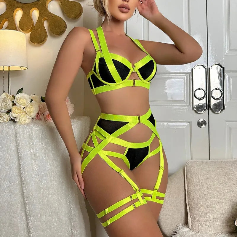 lingerie alças cruzadas