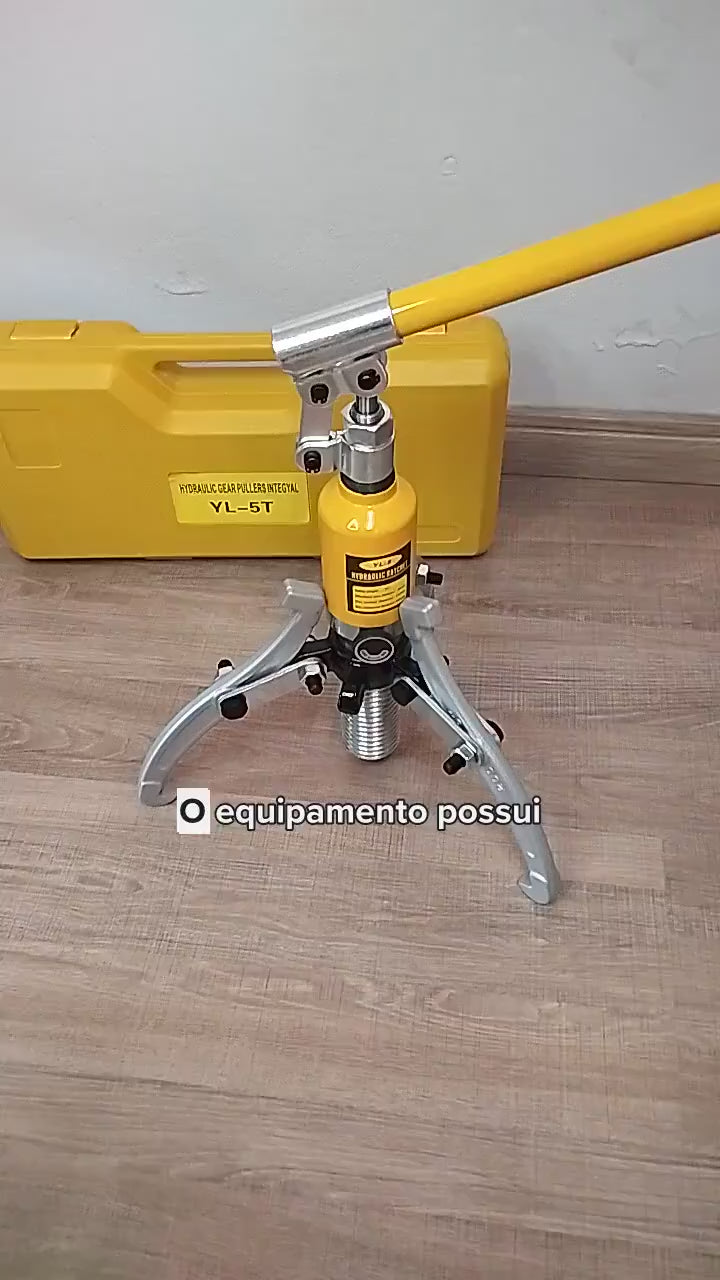 Extrator Hidráulico de Rolamentos 5T / 10T / 15T para Rodas e Engrenagens.