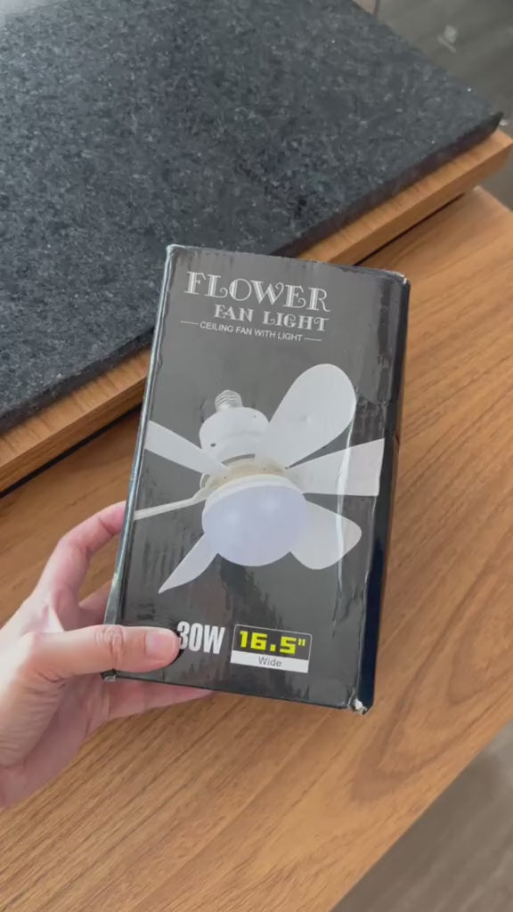 Lâmpada com ventilador