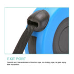 Coleira retrátil para cachorro.