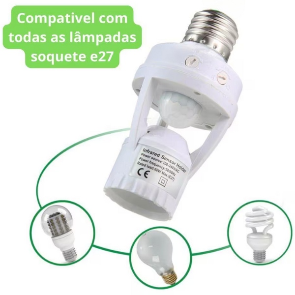 Lampada sensor de presença E27