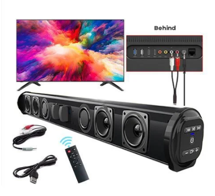 BARRA DE SOM SEM FIO BLUETOOTH ALTO-FALANTES DE TV